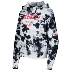 Arizona Cardinals New Era Women's Cloud Dye Fleece Pullover Hoodie - Black online