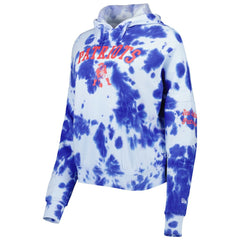 New England Patriots New Era Women's Cloud Dye Fleece Pullover Hoodie - Royal for sale