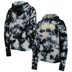 New Orleans Saints New Era Women's Cloud Dye Fleece Pullover Hoodie - Black discount