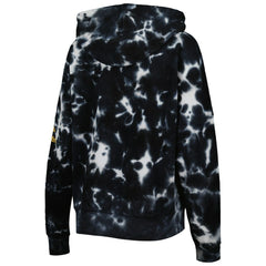 Pittsburgh Steelers New Era Women's Cloud Dye Fleece Pullover Hoodie - Black cheap