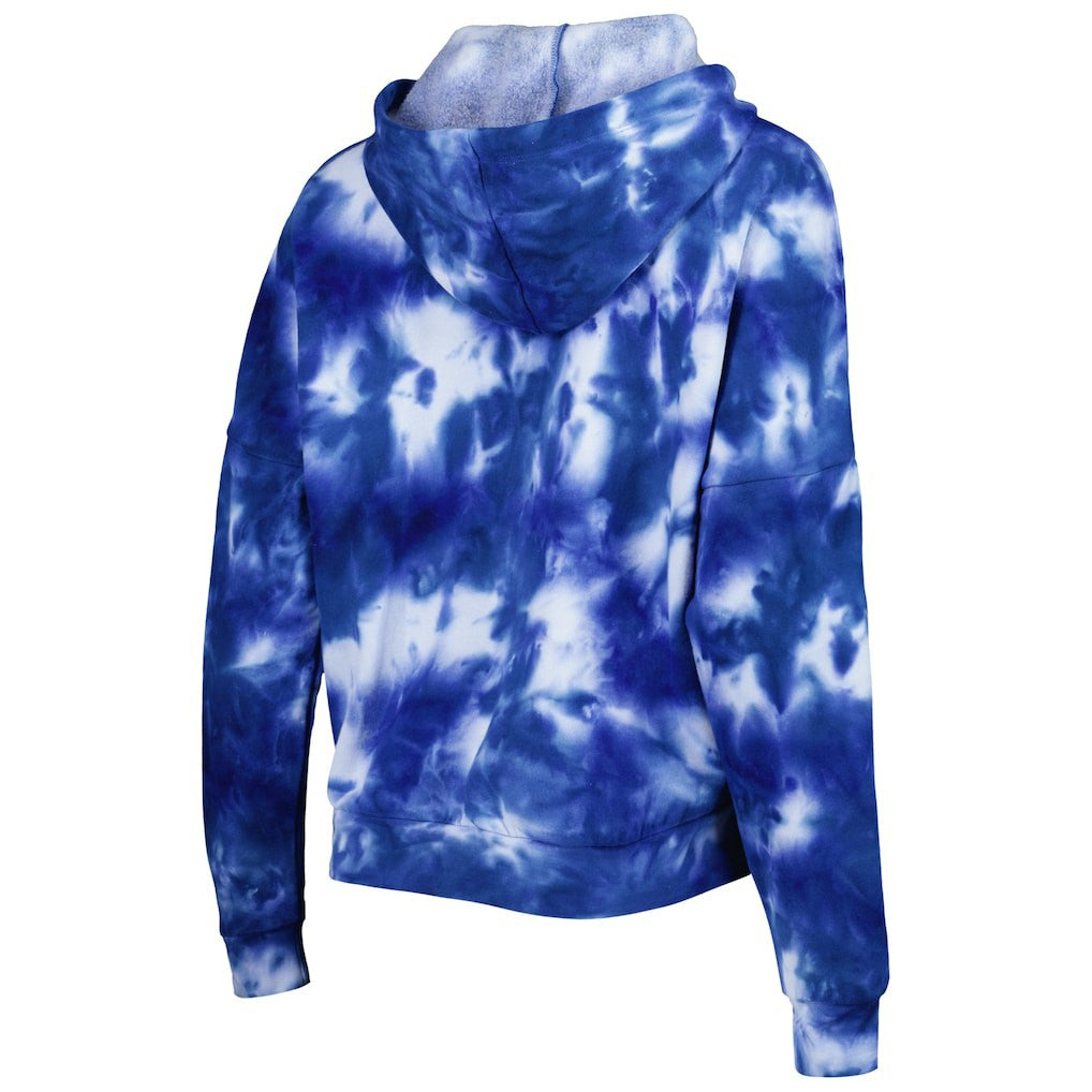 Seattle Seahawks New Era Women's Cloud Dye Fleece Pullover Hoodie - Royal discount