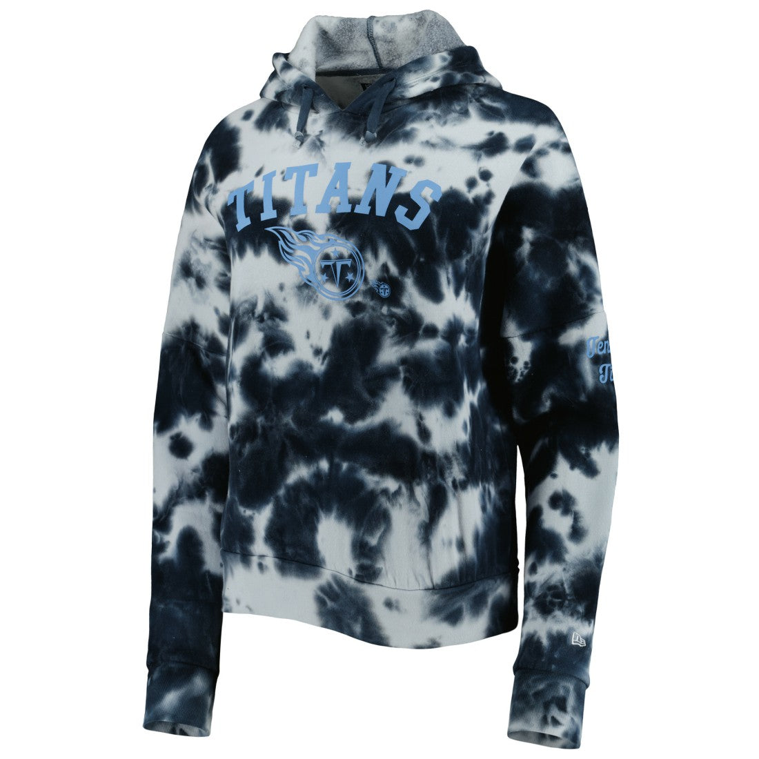 Tennessee Titans New Era Women's Cloud Dye Fleece Pullover Hoodie - Navy sale