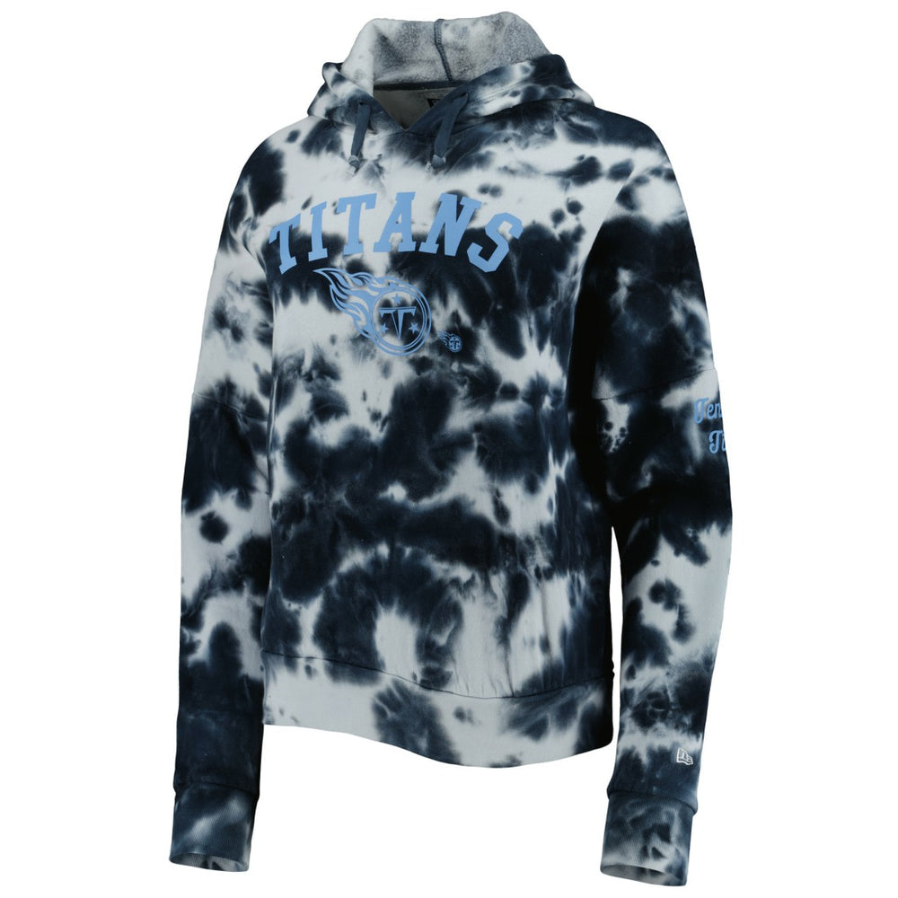 Tennessee Titans New Era Women's Cloud Dye Fleece Pullover Hoodie - Navy sale