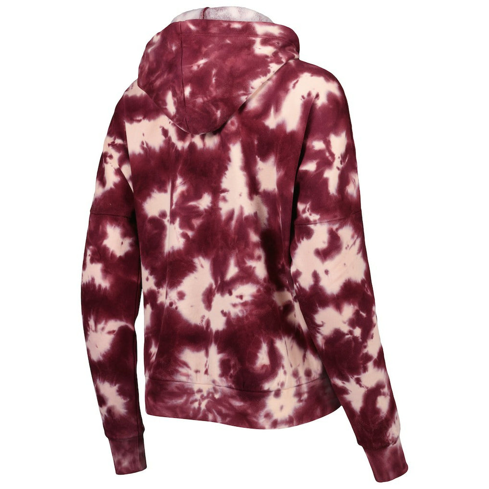 Washington Commanders New Era Women's Cloud Dye Fleece Pullover Hoodie - Burgundy discount
