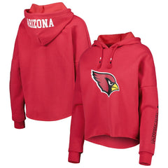Arizona Cardinals New Era Women's Foil Sleeve Pullover Hoodie - Cardinal online