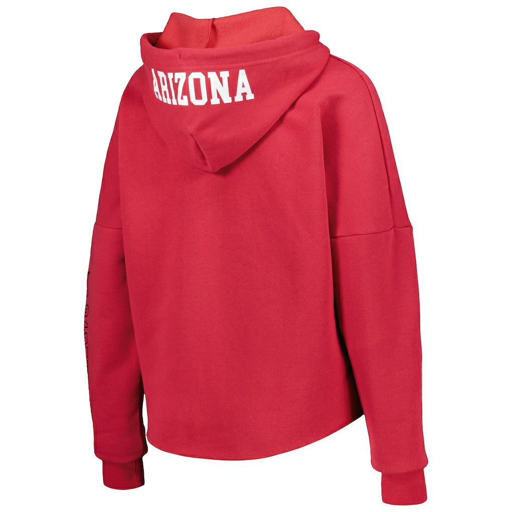 Arizona Cardinals New Era Women's Foil Sleeve Pullover Hoodie - Cardinal online