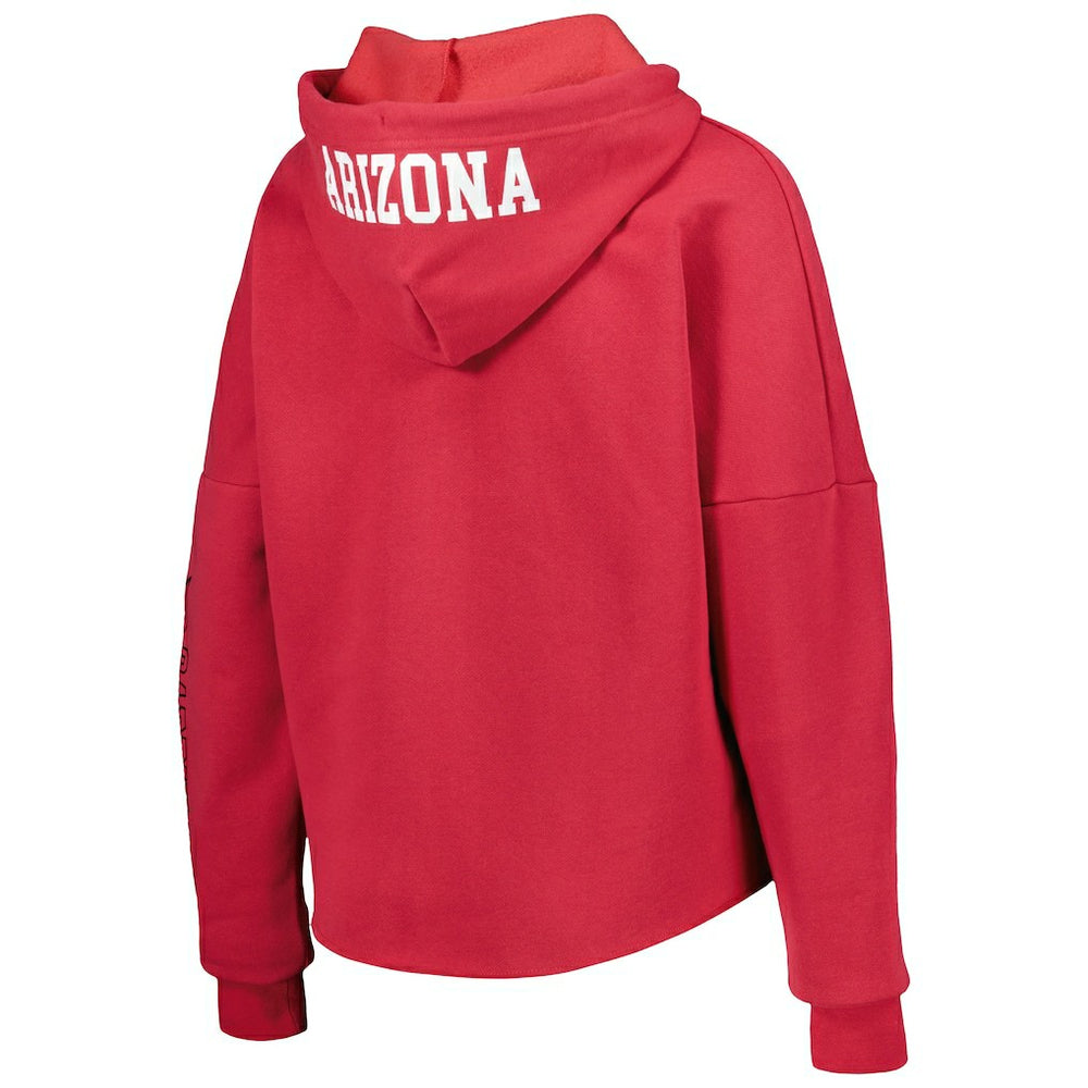 Arizona Cardinals New Era Women's Foil Sleeve Pullover Hoodie - Cardinal online