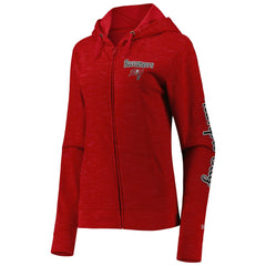 Tampa Bay Buccaneers New Era Women's Reverse Space-Dye Full-Zip Hoodie - Red online