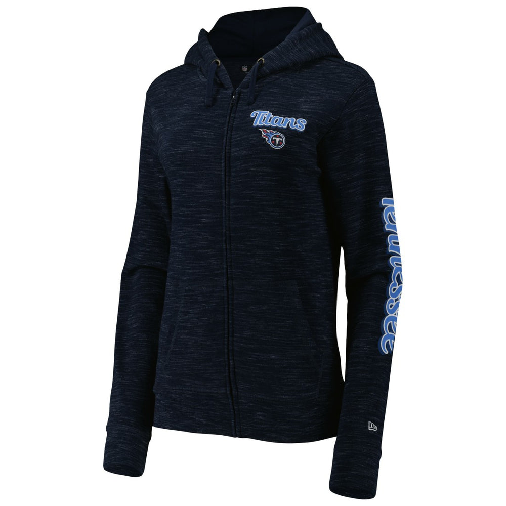Tennessee Titans New Era Women's Reverse Full-Zip Hoodie - Navy on sale