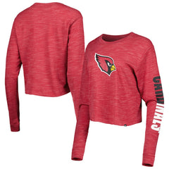 Arizona Cardinals New Era Women's Crop Long Sleeve T-Shirt - Cardinal online
