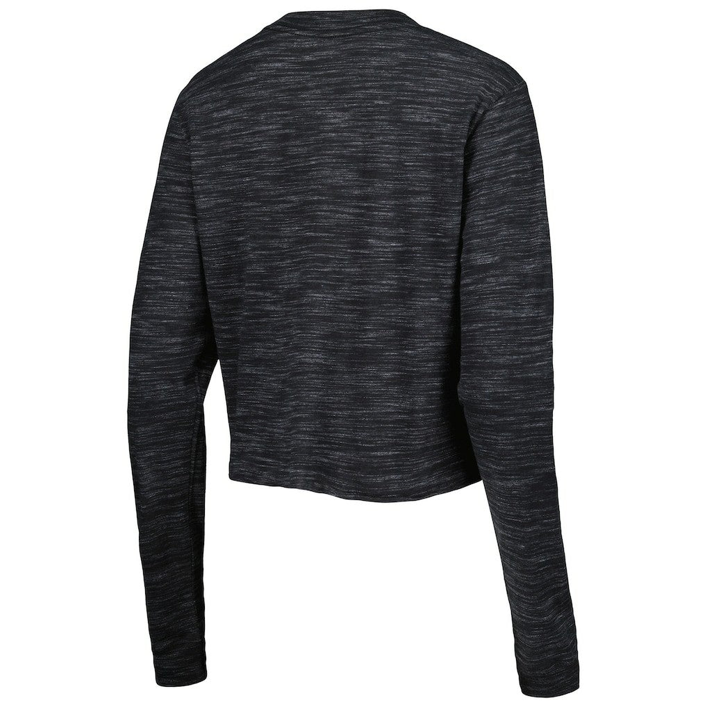 Las Vegas Raiders New Era Women's Crop Long Sleeve T-Shirt - Black on sale