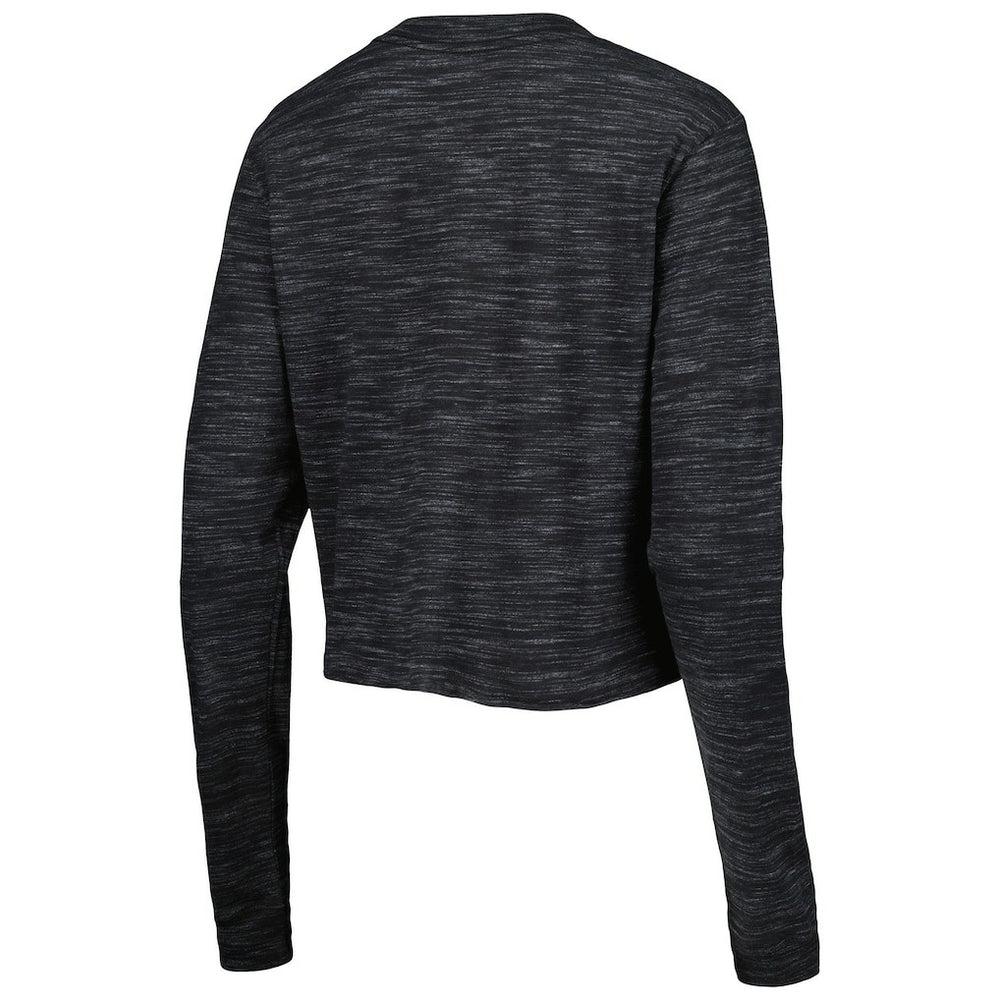 Las Vegas Raiders New Era Women's Crop Long Sleeve T-Shirt - Black on sale