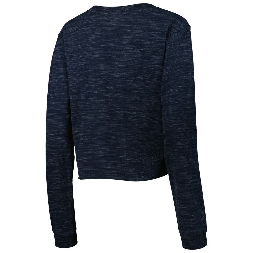 Tennessee Titans New Era Women's Crop Long Sleeve T-Shirt - Navy cheap
