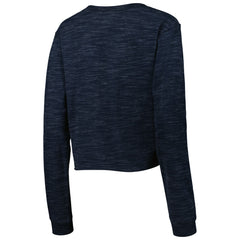 Tennessee Titans New Era Women's Crop Long Sleeve T-Shirt - Navy cheap
