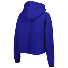 Los Angeles Rams Cuce Women's Crystal Logo Cropped Pullover Hoodie - Royal cheap