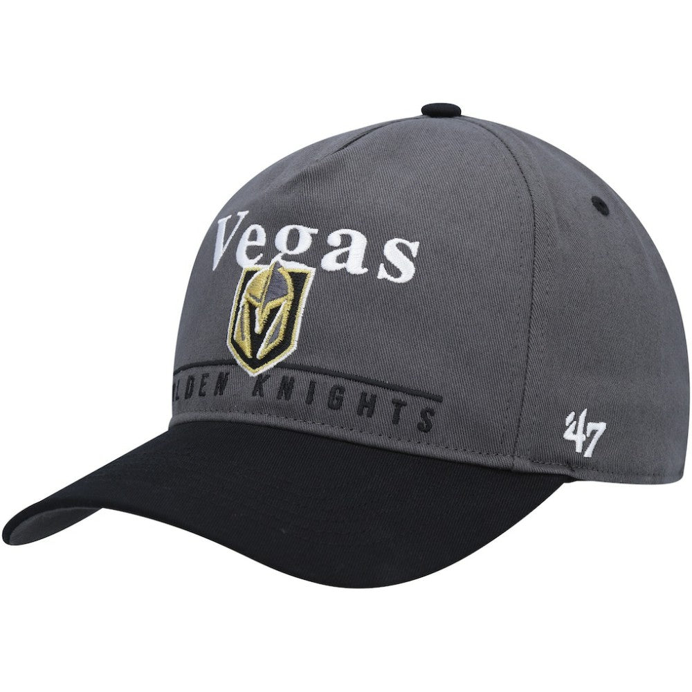 Vegas Golden Knights '47 Super Hitch Adjustable Snapback Hat - Charcoal/Black Hats