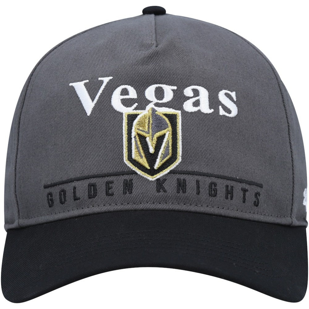 Vegas Golden Knights '47 Super Hitch Adjustable Snapback Hat - Charcoal/Black Hats