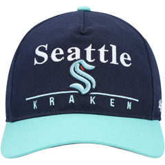 Seattle Kraken '47 Super Hitch Adjustable Snapback Hat - Deep Sea Blue/Light Blue Hats