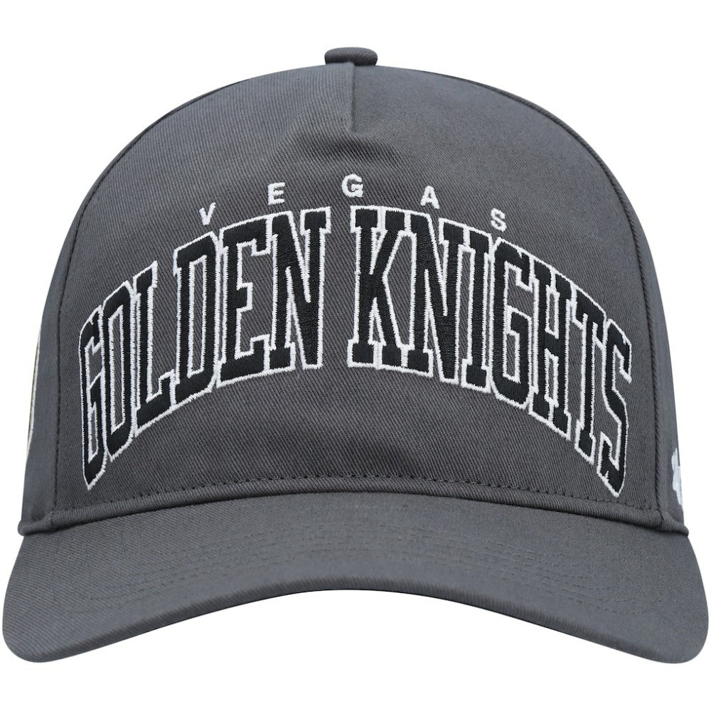 Vegas Golden Knights '47 Block Arch Hitch Snapback Hat - Charcoal Hats
