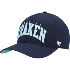 Seattle Kraken '47 Block Arch Hitch Snapback Hat - Deep Sea Blue Hats