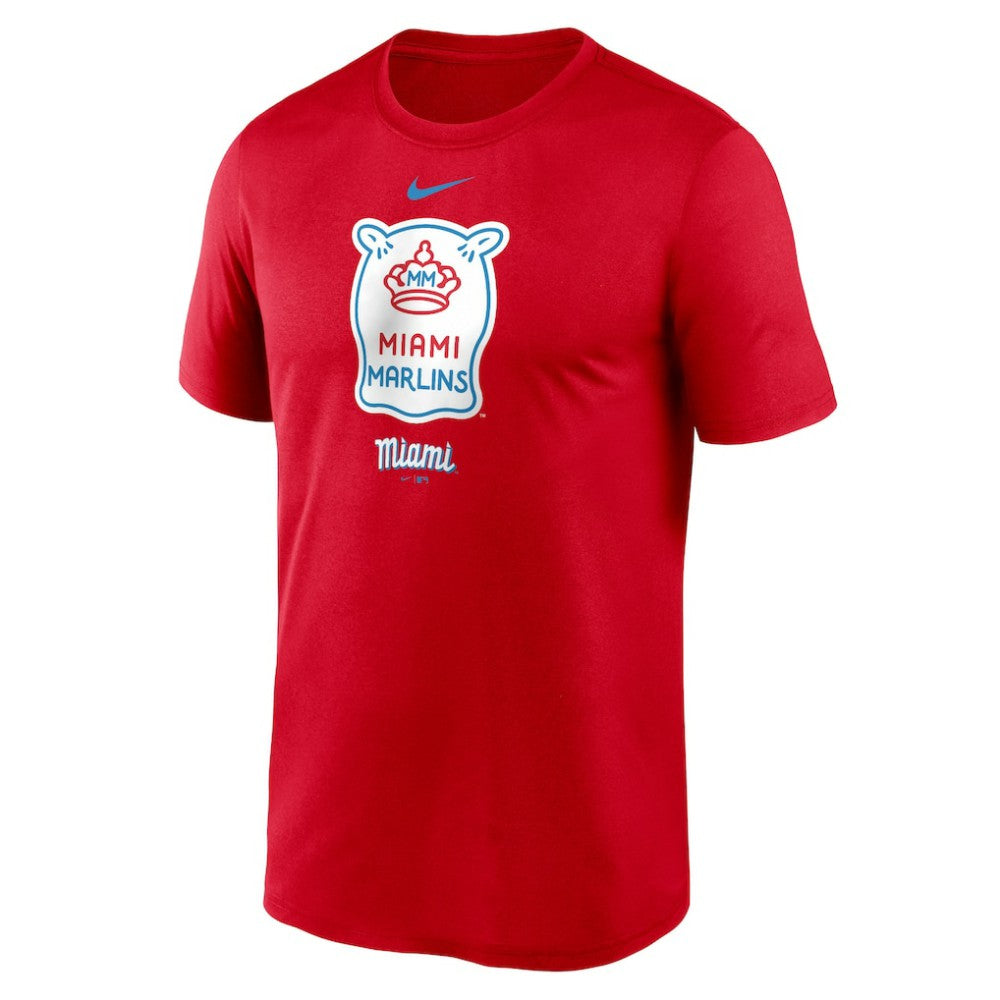 Miami Marlins City Connect Logo T-Shirt Red