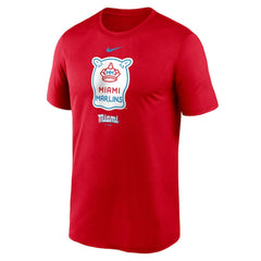 Miami Marlins City Connect Logo T-Shirt Red