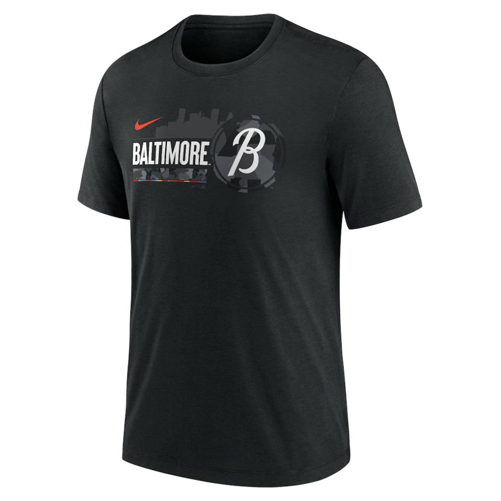 Baltimore Orioles City Connect Tri-Blend T-Shirt Black