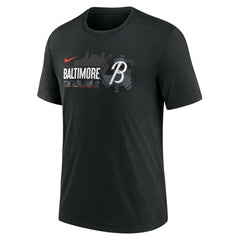 Baltimore Orioles City Connect Tri-Blend T-Shirt Black