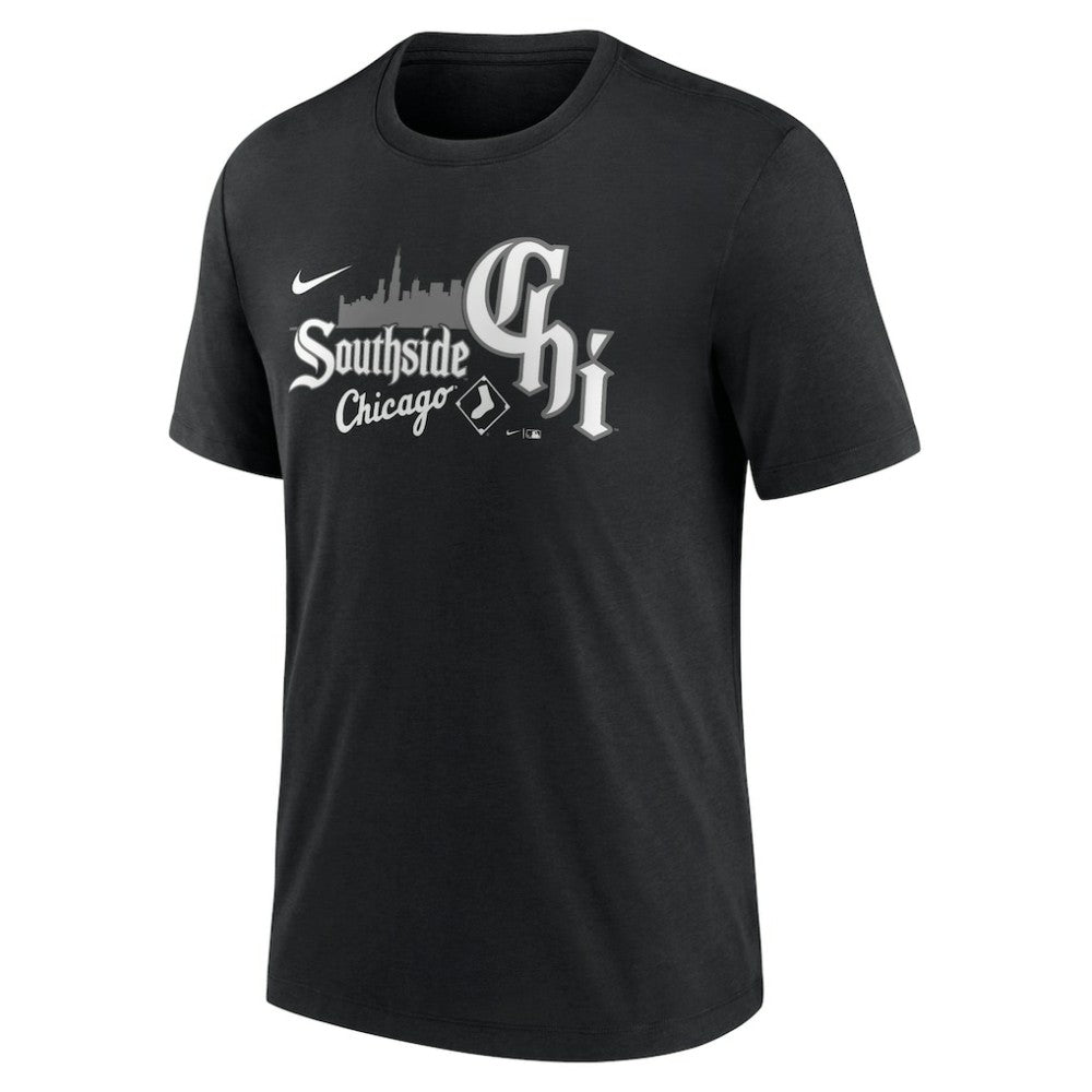 Chicago White Sox City Connect Tri-Blend T-Shirt Black
