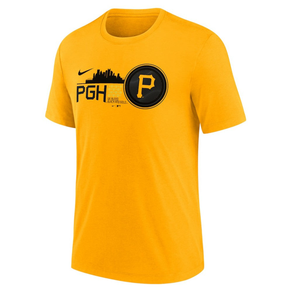 Pittsburgh Pirates City Connect Tri-Blend T-Shirt Gold