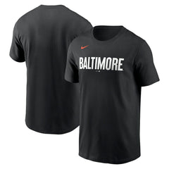 Baltimore Orioles City Connect Wordmark T-Shirt Black