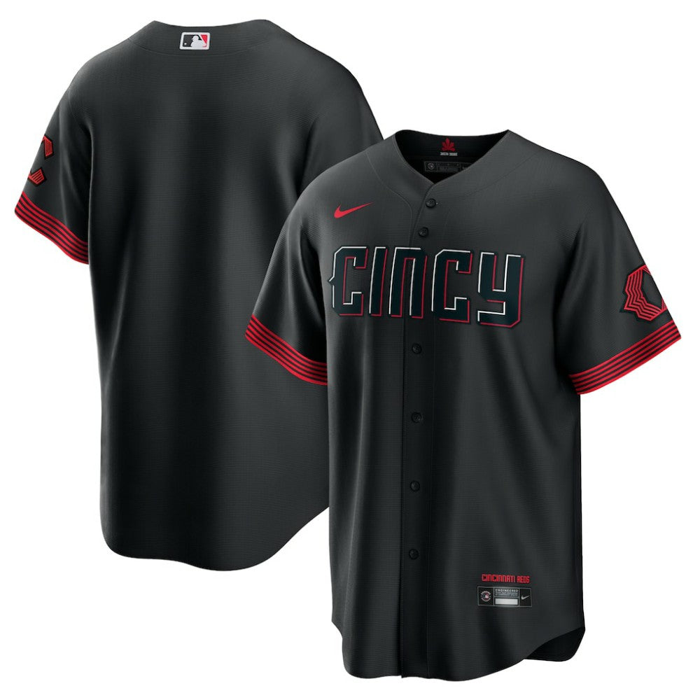 Cincinnati Reds City Connect Replica Jersey Black