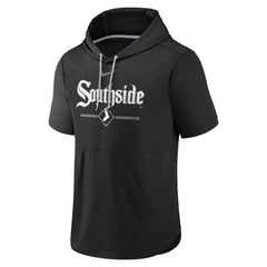 Chicago White Sox City Connect Short Sleeve Pullover Hoodie Black