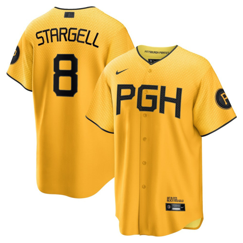 Willie Stargell Pittsburgh Pirates City Connect Replica Player Jersey Gold