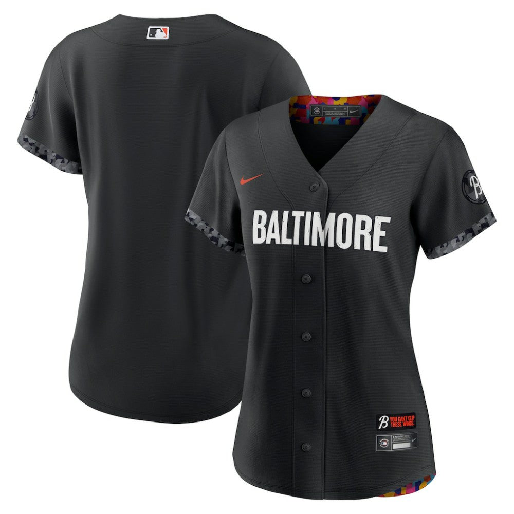 Baltimore Orioles Women's City Connect Replica Jersey Black