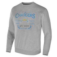 Los Angeles Chargers NFL x Darius Rucker Collection Pullover Sweatshirt - Heather Gray sale