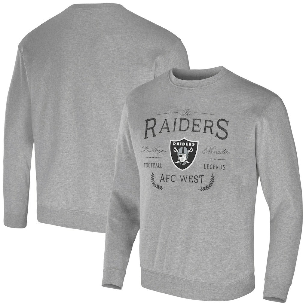 Las Vegas Raiders NFL x Darius Rucker Collection Pullover Sweatshirt - Heather Gray discount