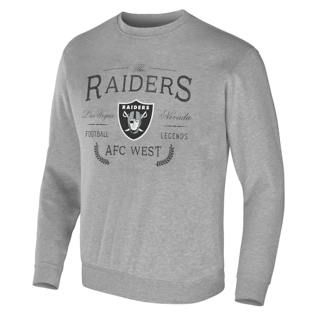 Las Vegas Raiders NFL x Darius Rucker Collection Pullover Sweatshirt - Heather Gray discount