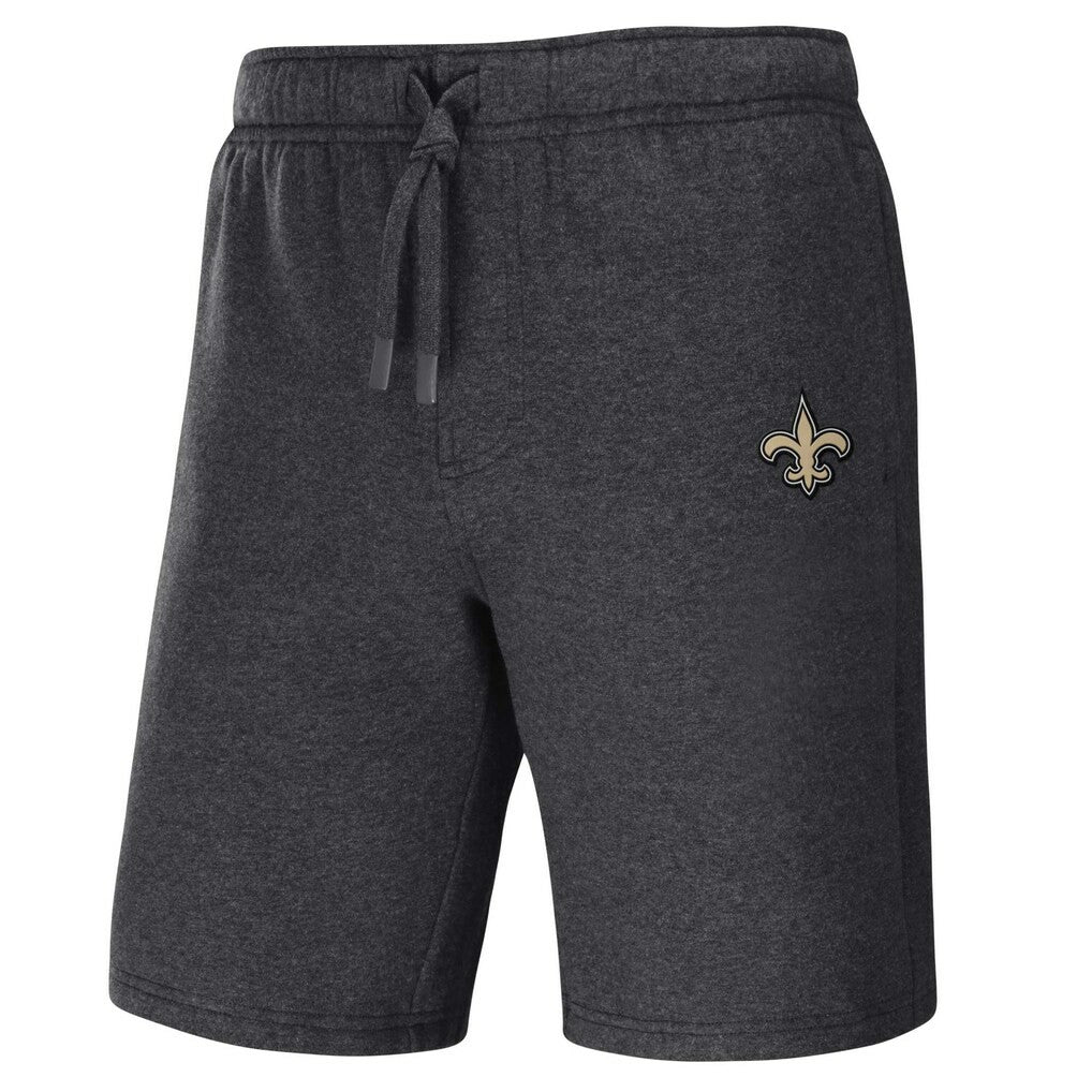 New Orleans Saints NFL x Darius Rucker Collection Logo Shorts - Heather Charcoal for sale