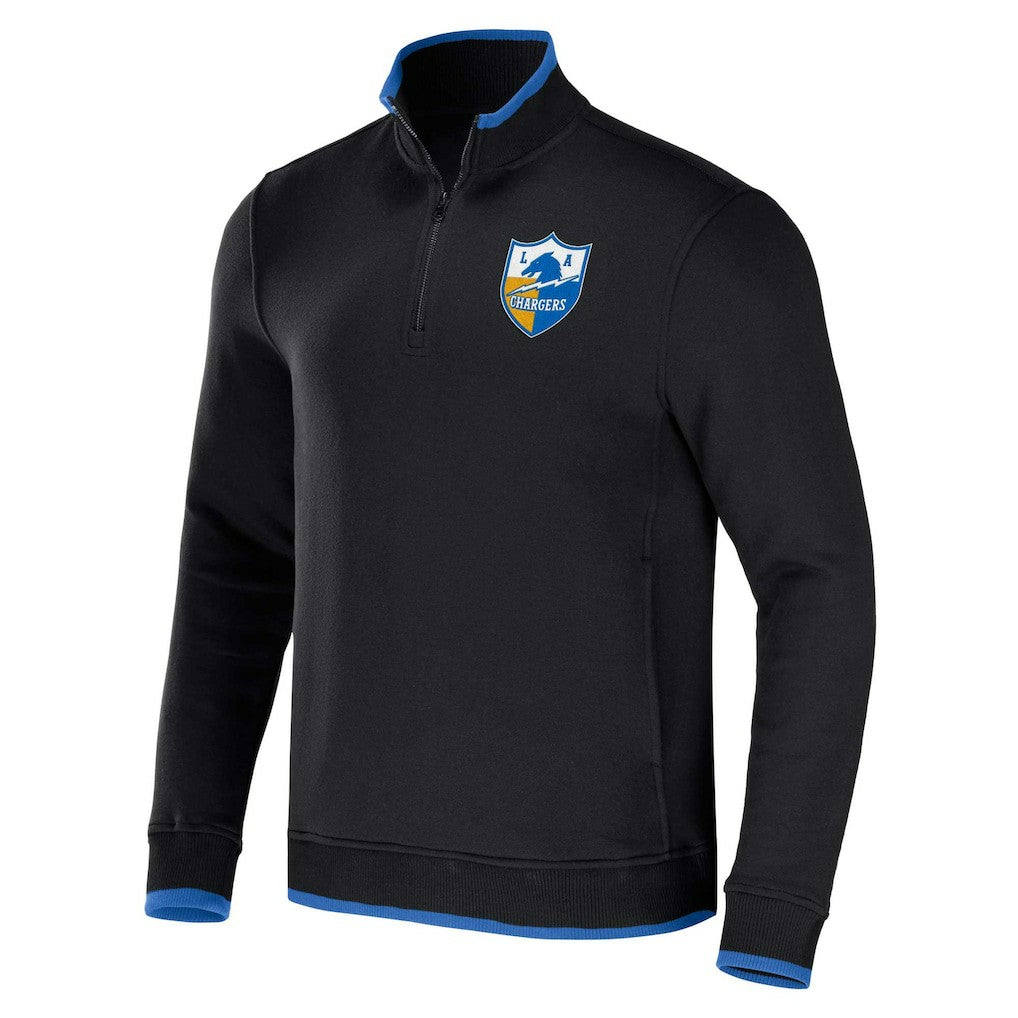 Los Angeles Chargers NFL x Darius Rucker Collection Logo Quarter-Zip Top - Black sale