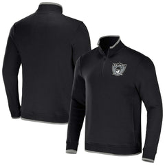 Las Vegas Raiders NFL x Darius Rucker Collection Logo Quarter-Zip Top - Black online