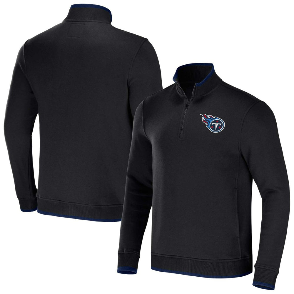 Tennessee Titans NFL x Darius Rucker Collection Logo Quarter-Zip Top - Black on sale