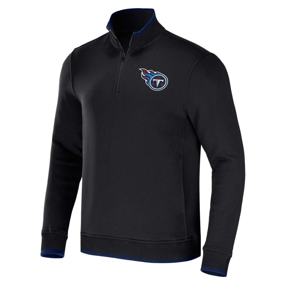 Tennessee Titans NFL x Darius Rucker Collection Logo Quarter-Zip Top - Black on sale