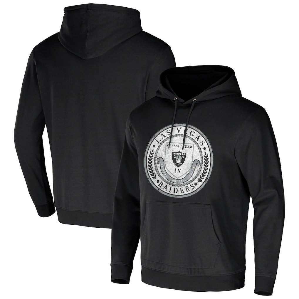Las Vegas Raiders NFL x Darius Rucker Collection Washed Pullover Hoodie - Black outlet