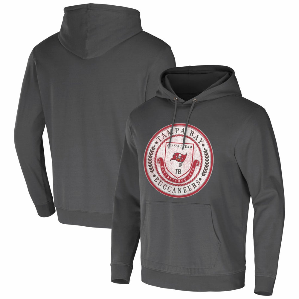 Tampa Bay Buccaneers NFL x Darius Rucker Collection Washed Pullover Hoodie - Charcoal cheap