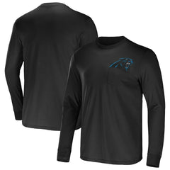 Carolina Panthers NFL x Darius Rucker Collection Team Long Sleeve Pocket T-Shirt - Black sale