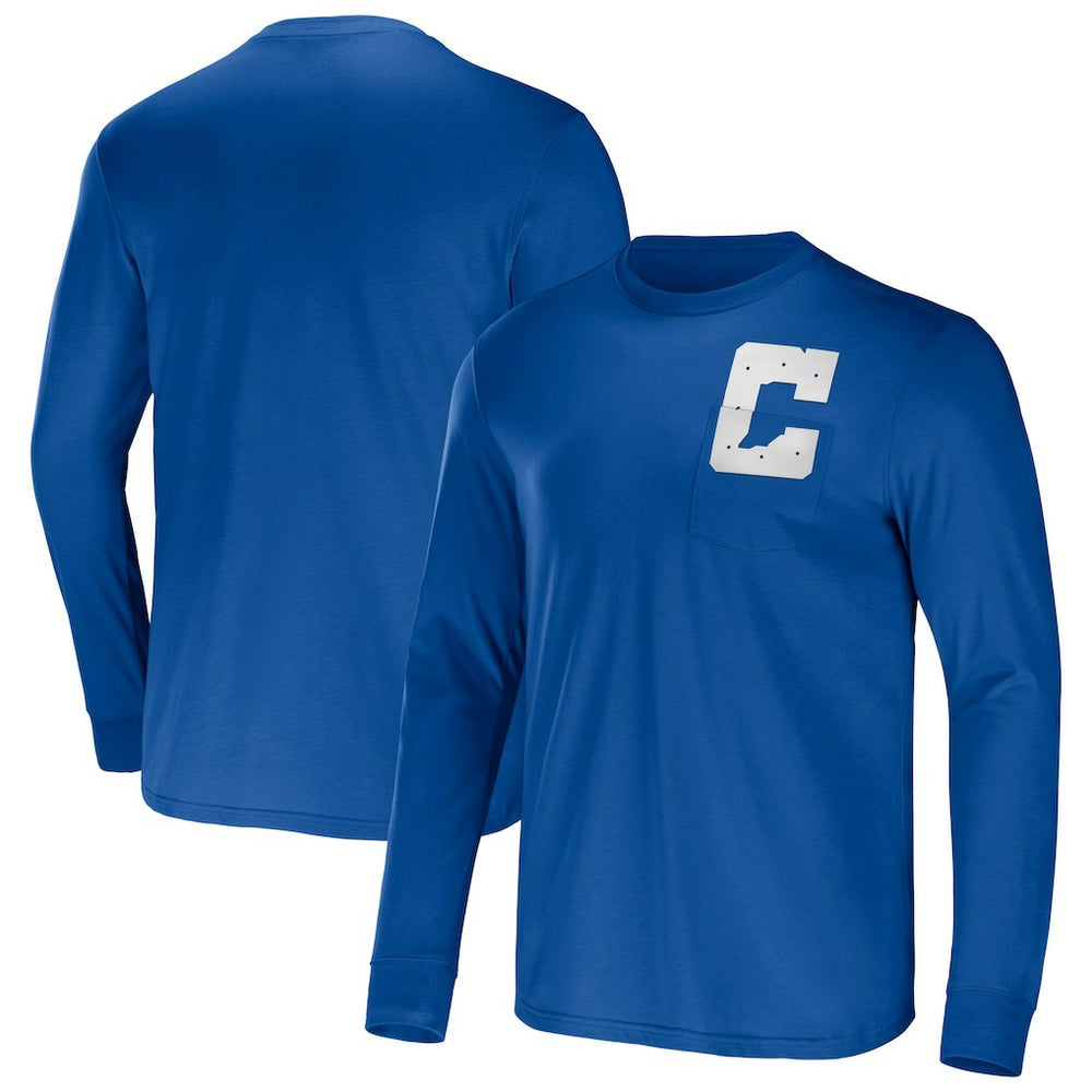 Indianapolis Colts NFL x Darius Rucker Collection Team Long Sleeve Pocket T-Shirt - Blue online