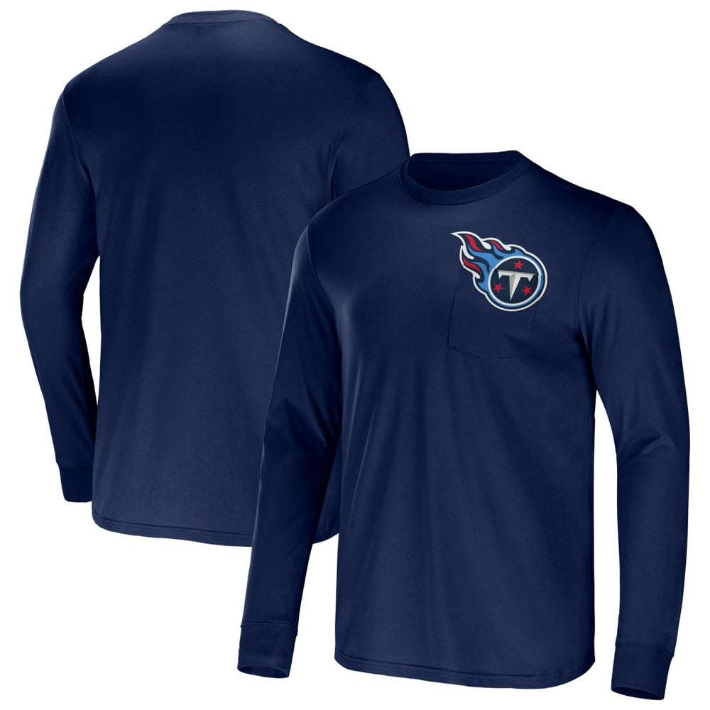 Tennessee Titans NFL x Darius Rucker Collection Team Long Sleeve Pocket T-Shirt - Navy outlet