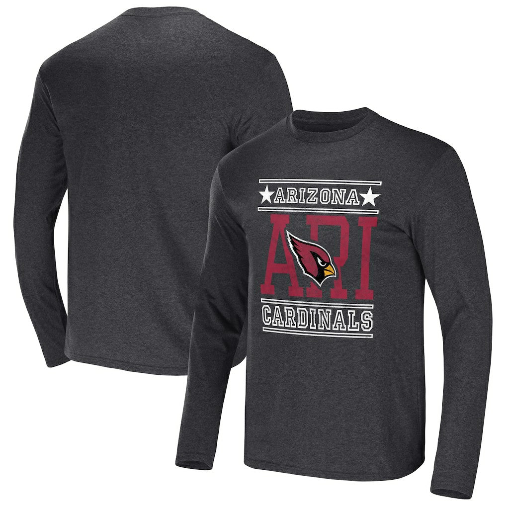 Arizona Cardinals NFL x Darius Rucker Collection Long Sleeve T-Shirt - Heathered Charcoal for sale