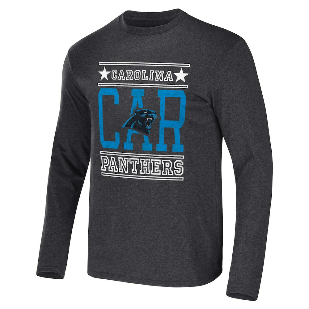 Carolina Panthers NFL x Darius Rucker Collection Long Sleeve T-Shirt - Heathered Charcoal discount